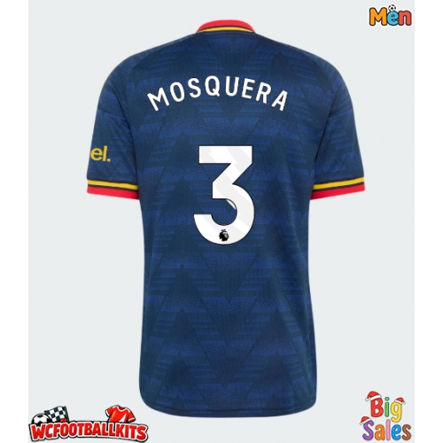 Arsenal Cristhian Mosquera #3 Replica Away Stadium Shirt 2026-27 Short Sleeve